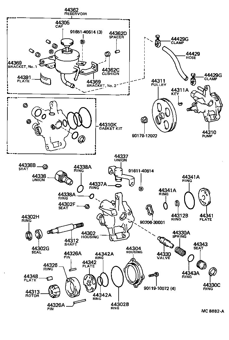  MARK 2 |  VANE PUMP RESERVOIR POWER STEERING