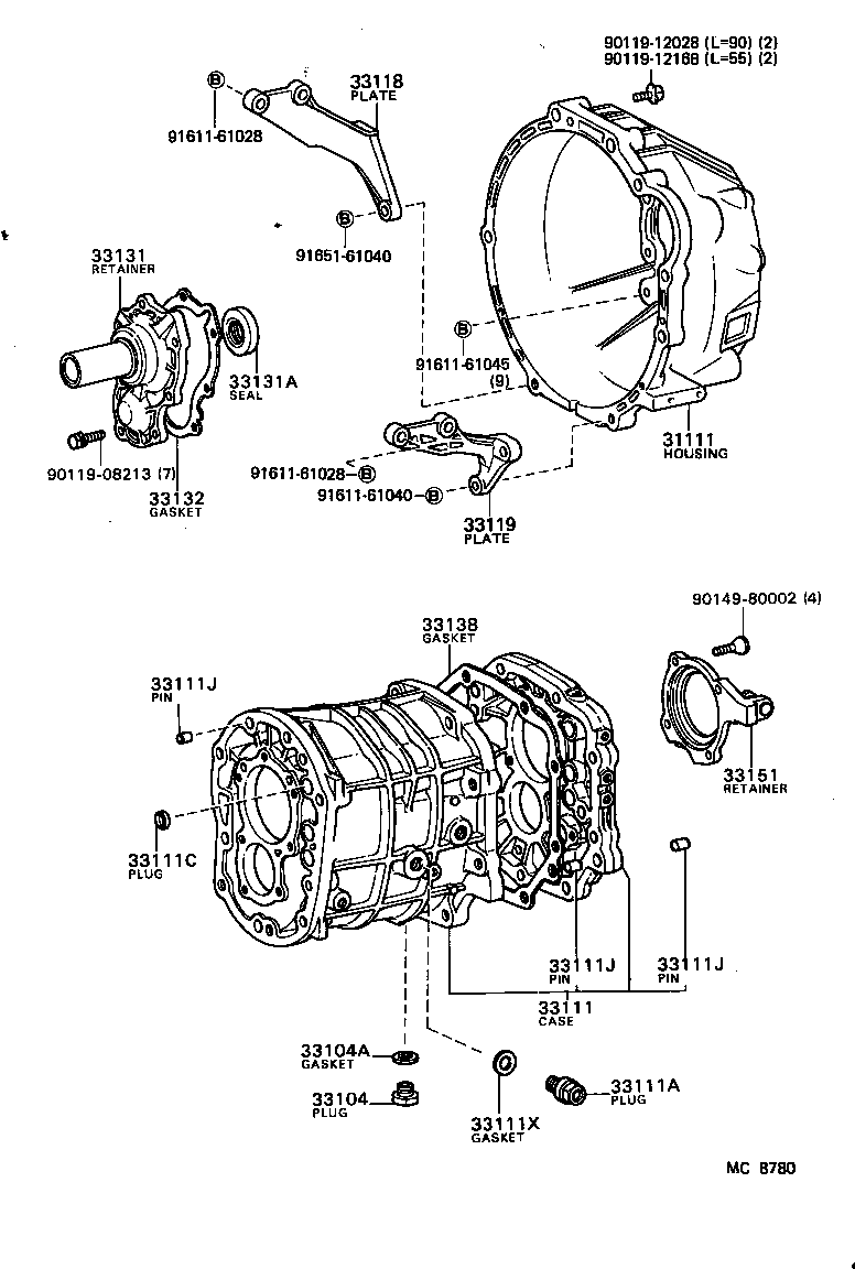  MARK 2 |  CLUTCH HOUSING TRANSMISSION CASE MTM