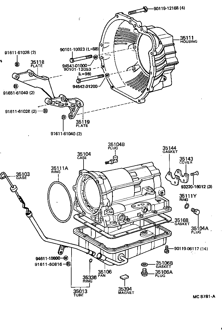  MARK 2 |  TRANSMISSION CASE OIL PAN ATM
