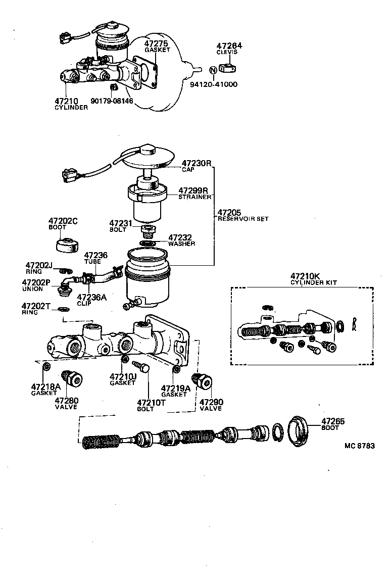  MARK 2 |  BRAKE MASTER CYLINDER