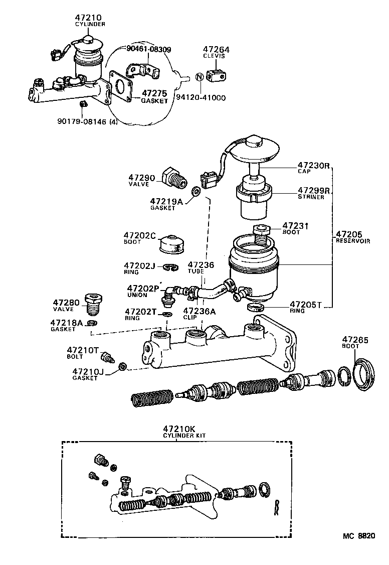  CROWN |  BRAKE MASTER CYLINDER