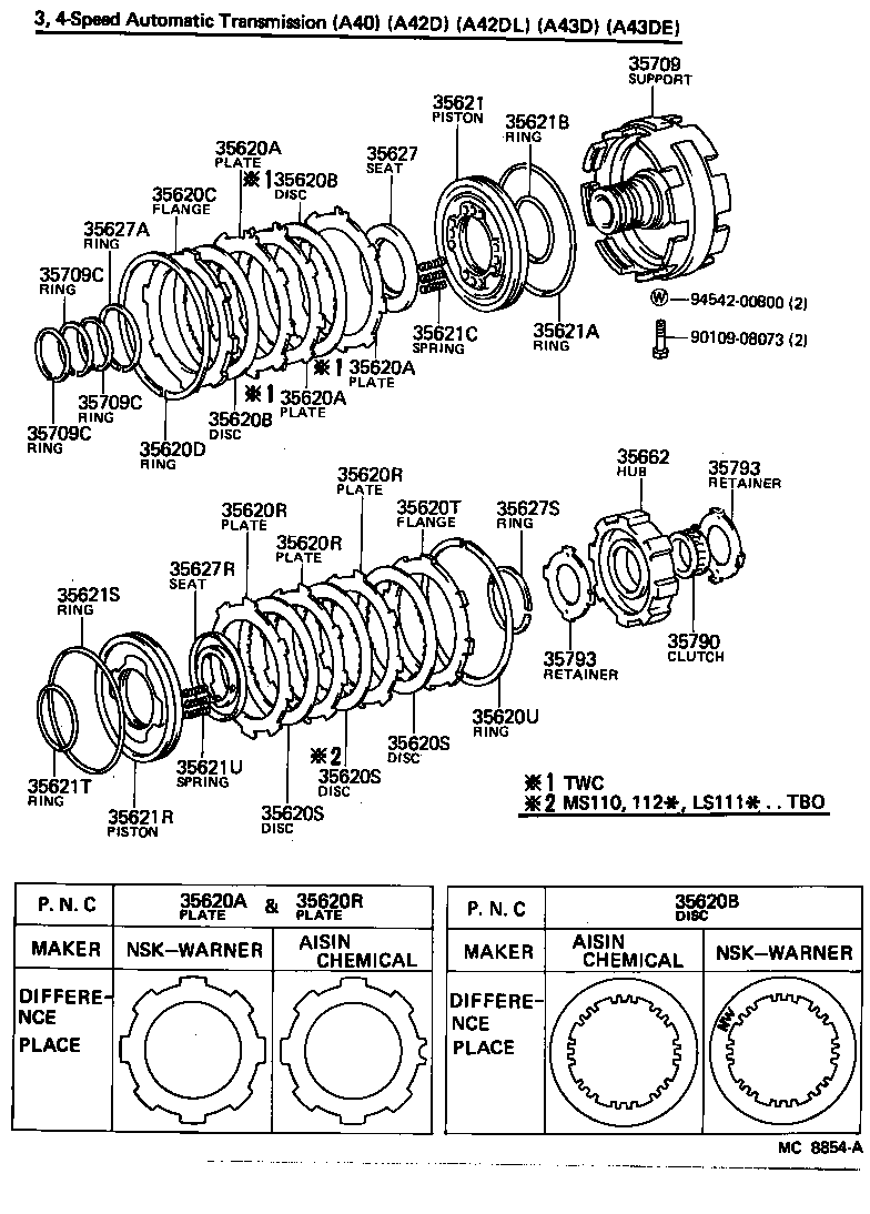  CROWN |  CENTER SUPPORT PLANETARY SUN GEAR ATM