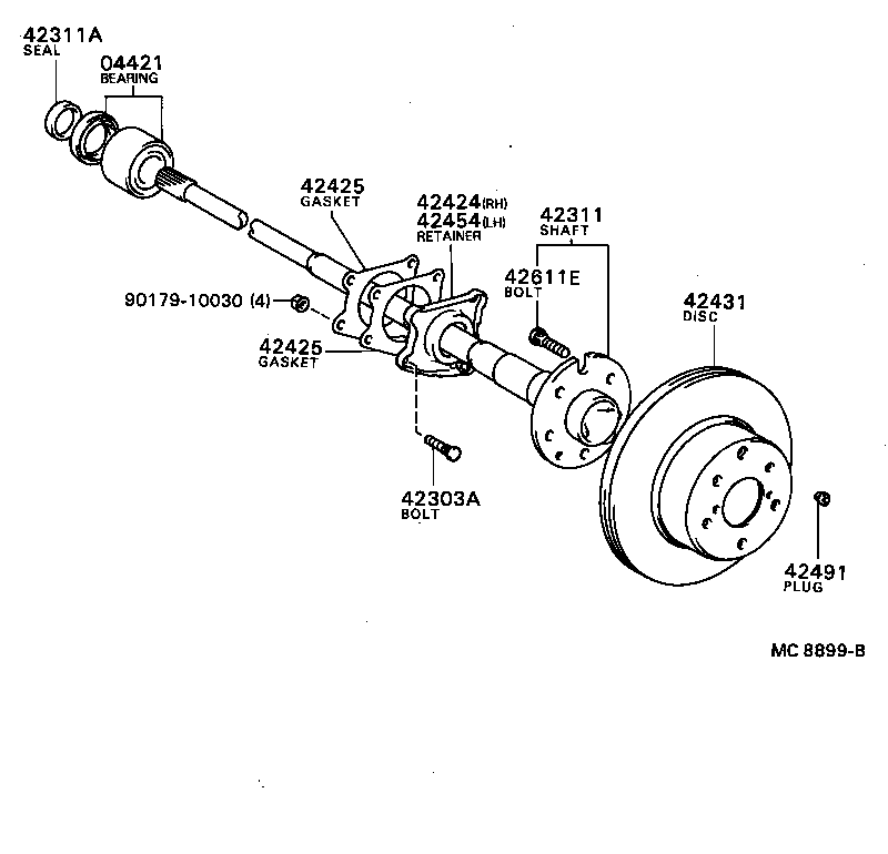  CENTURY |  REAR AXLE SHAFT HUB