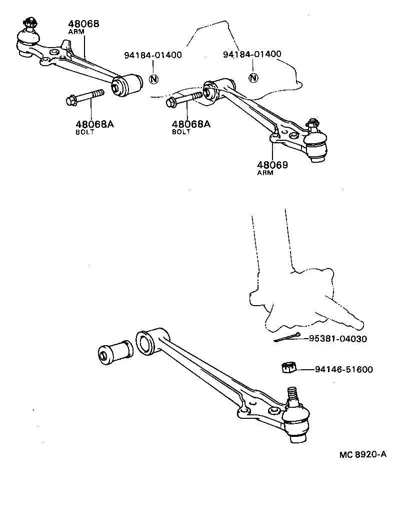  CENTURY |  FRONT AXLE ARM STEERING KNUCKLE