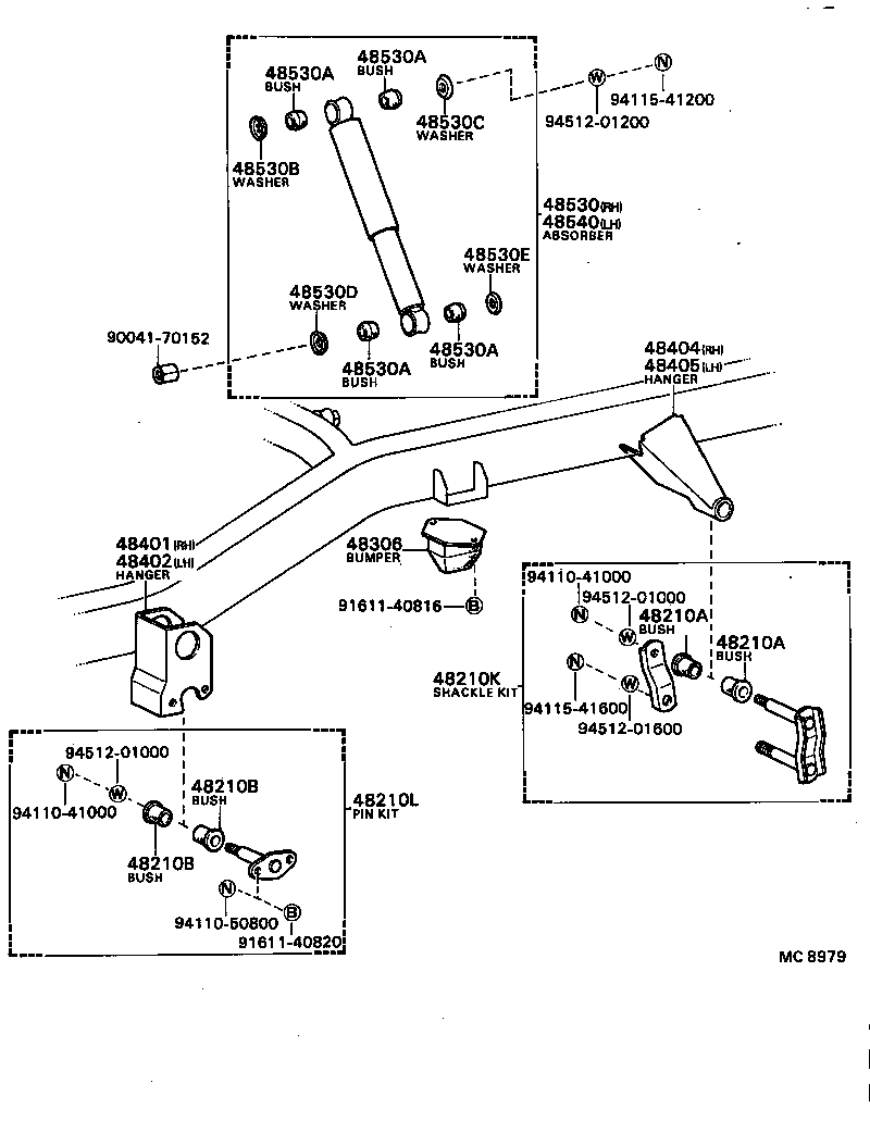  BLIZZARD |  REAR SPRING SHOCK ABSORBER
