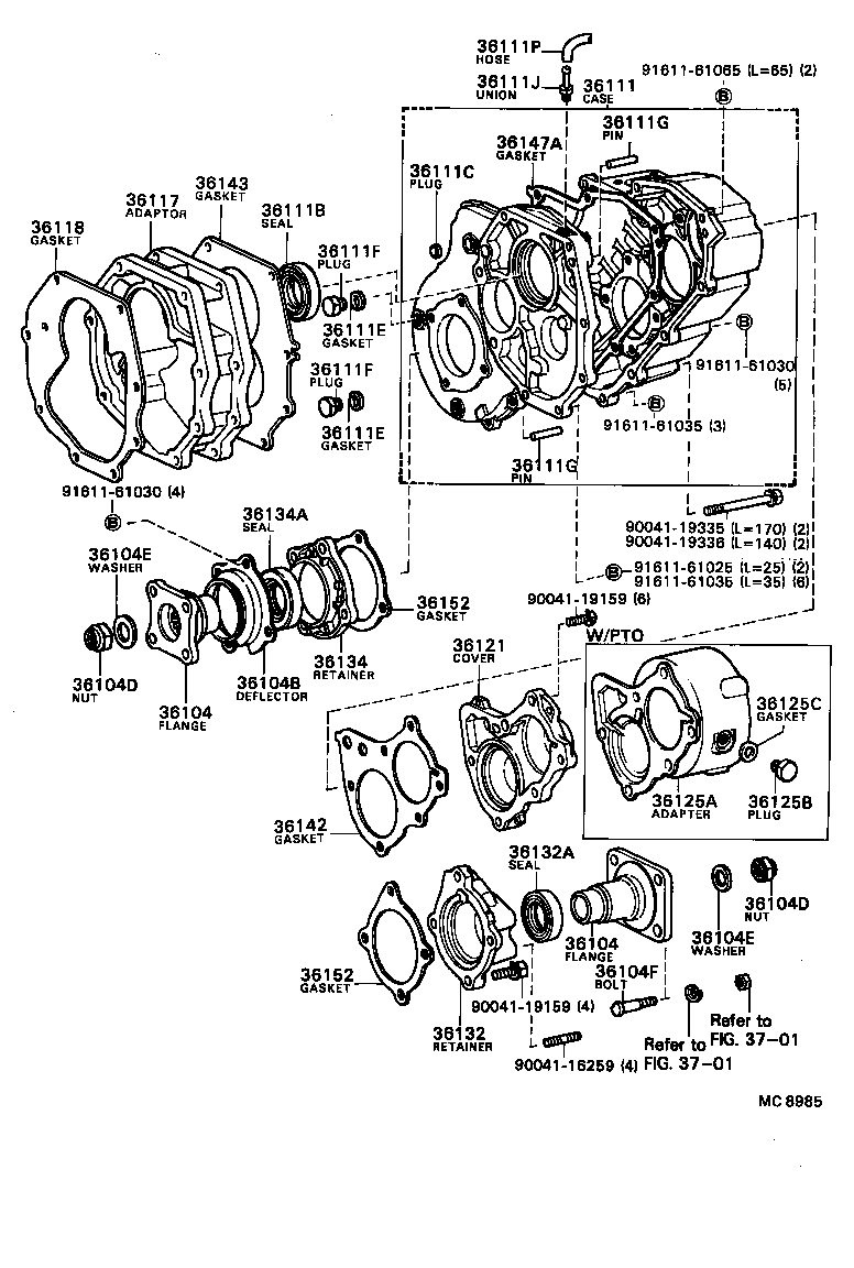  BLIZZARD |  TRANSFER CASE EXTENSION HOUSING