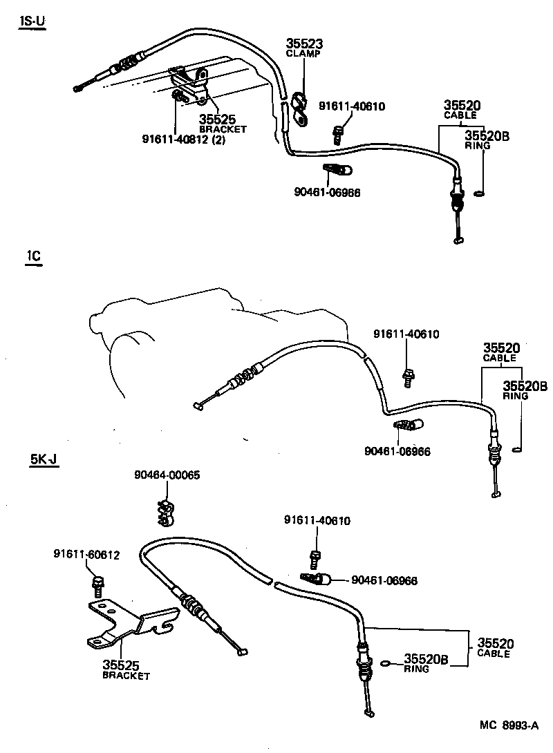  CARINA FR |  THROTTLE LINK VALVE LEVER ATM