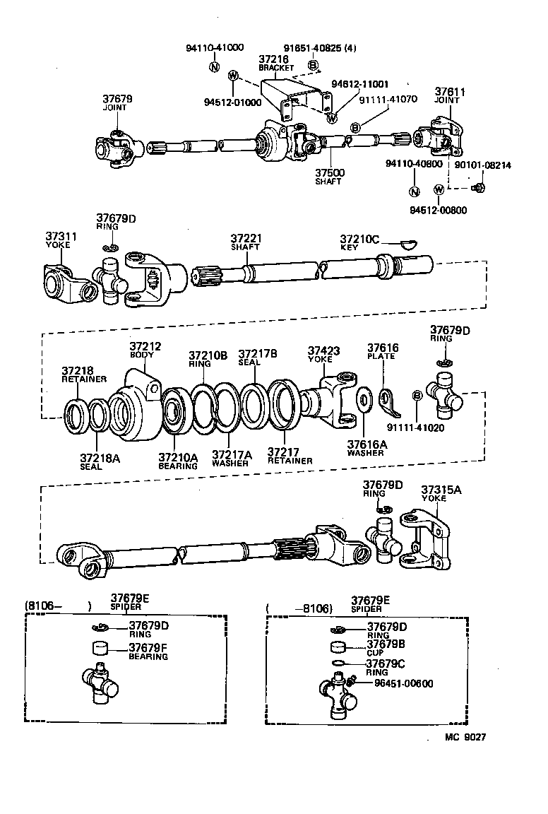  LAND CRUISER S T H T |  DRIVE SHAFT