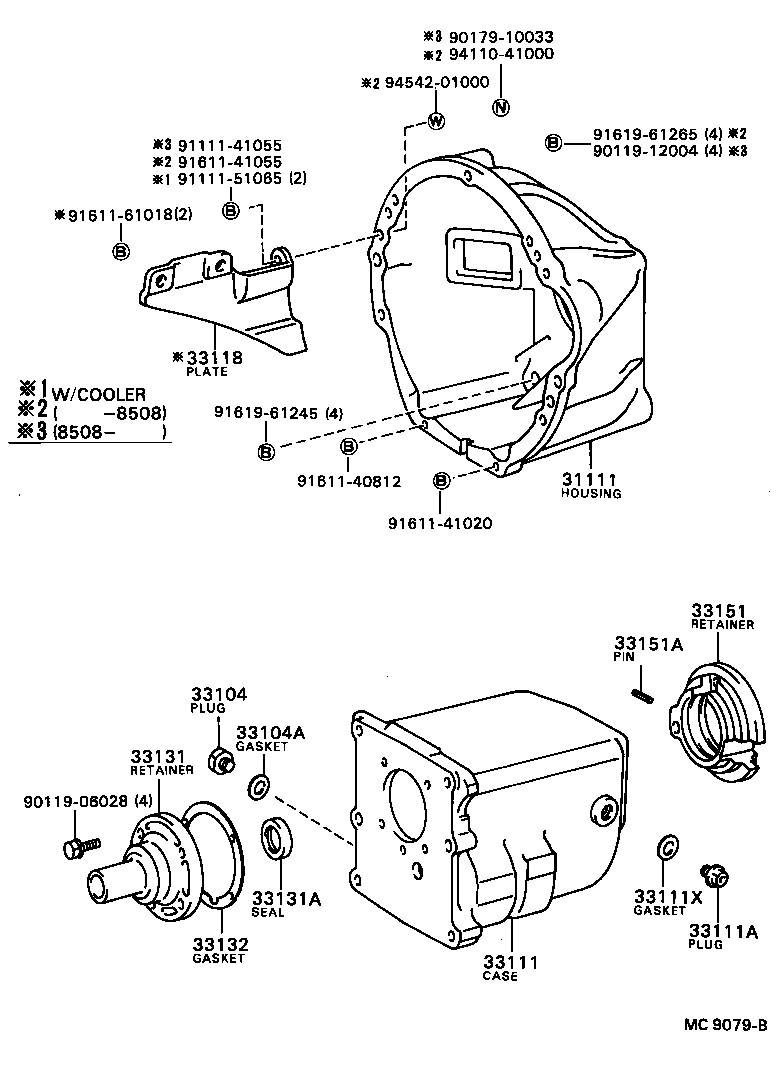  TOWN MASTERACE V WG |  CLUTCH HOUSING TRANSMISSION CASE MTM