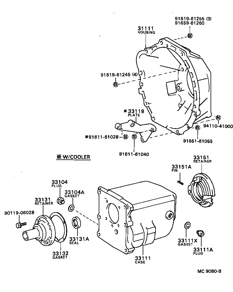  TOWN MASTERACE V WG |  CLUTCH HOUSING TRANSMISSION CASE MTM