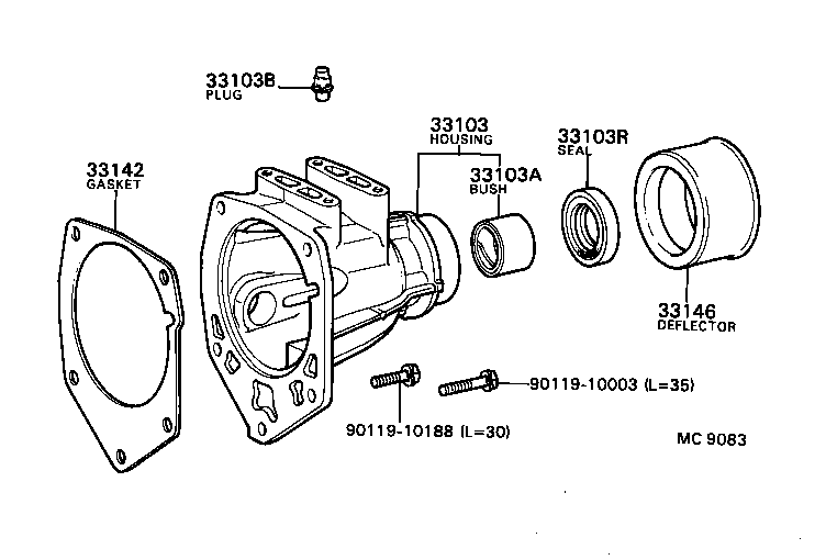  TOWN MASTERACE V WG |  EXTENSION HOUSING MTM