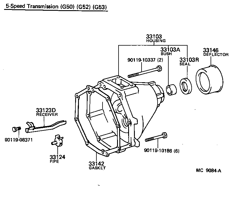  TOWN MASTERACE V WG |  EXTENSION HOUSING MTM