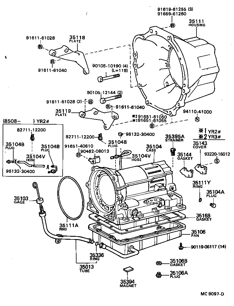  TOWN MASTERACE V WG |  TRANSMISSION CASE OIL PAN ATM