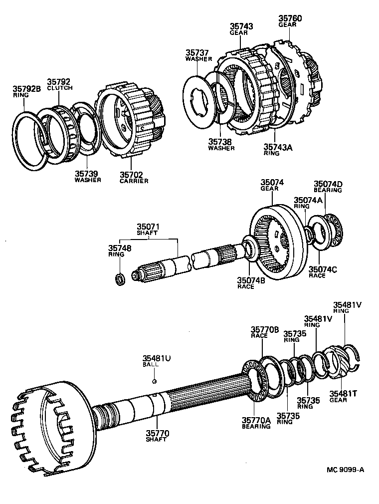  TOWN MASTERACE V WG |  PLANETARY GEAR REVERSE PISTON COUNTER GEAR ATM