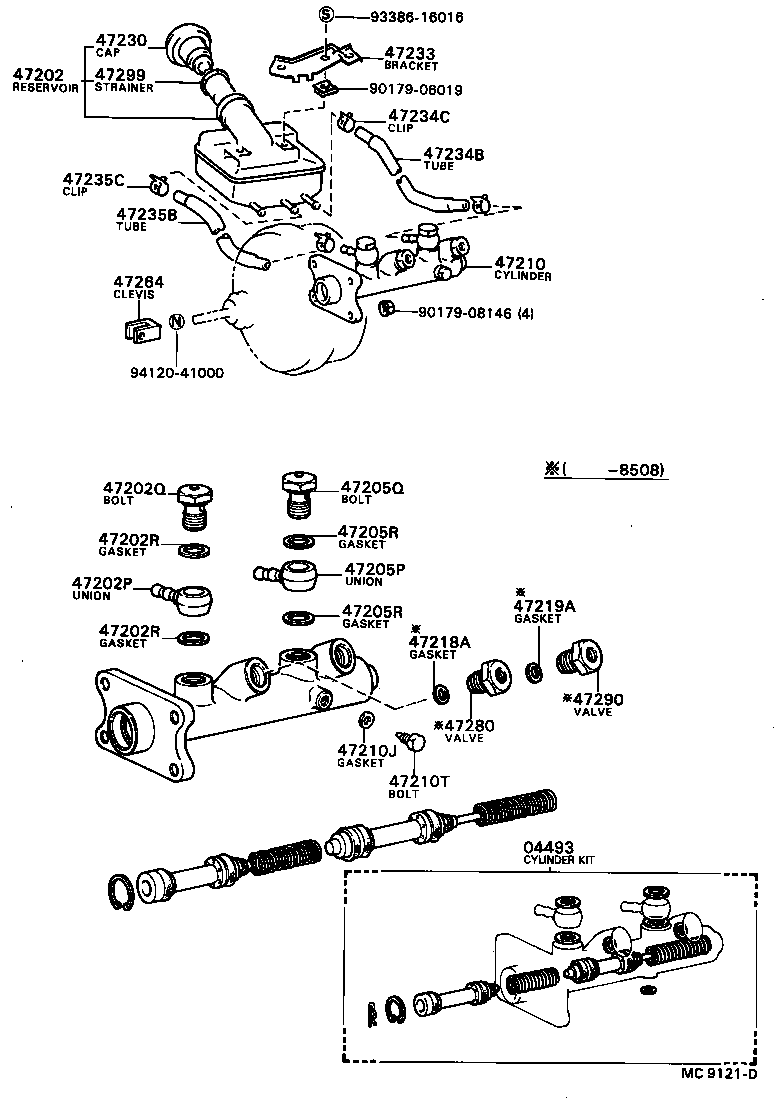  TOWN MASTERACE V WG |  BRAKE MASTER CYLINDER