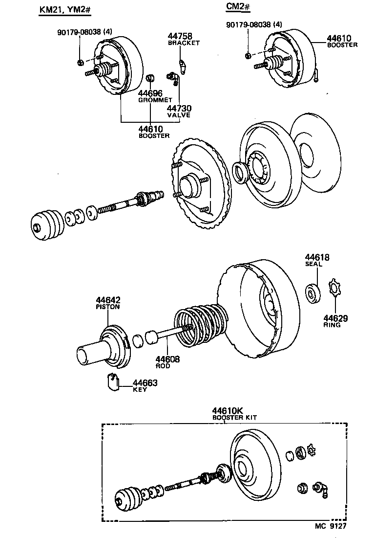  LITE TOWNACE TRUCK |  BRAKE BOOSTER VACUUM TUBE