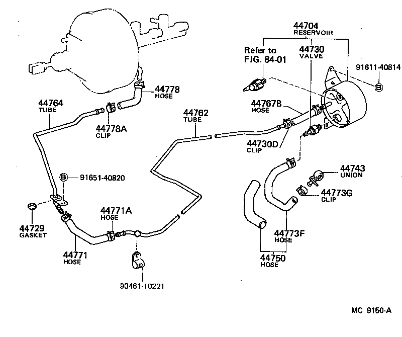  LITE TOWNACE TRUCK |  BRAKE BOOSTER VACUUM TUBE