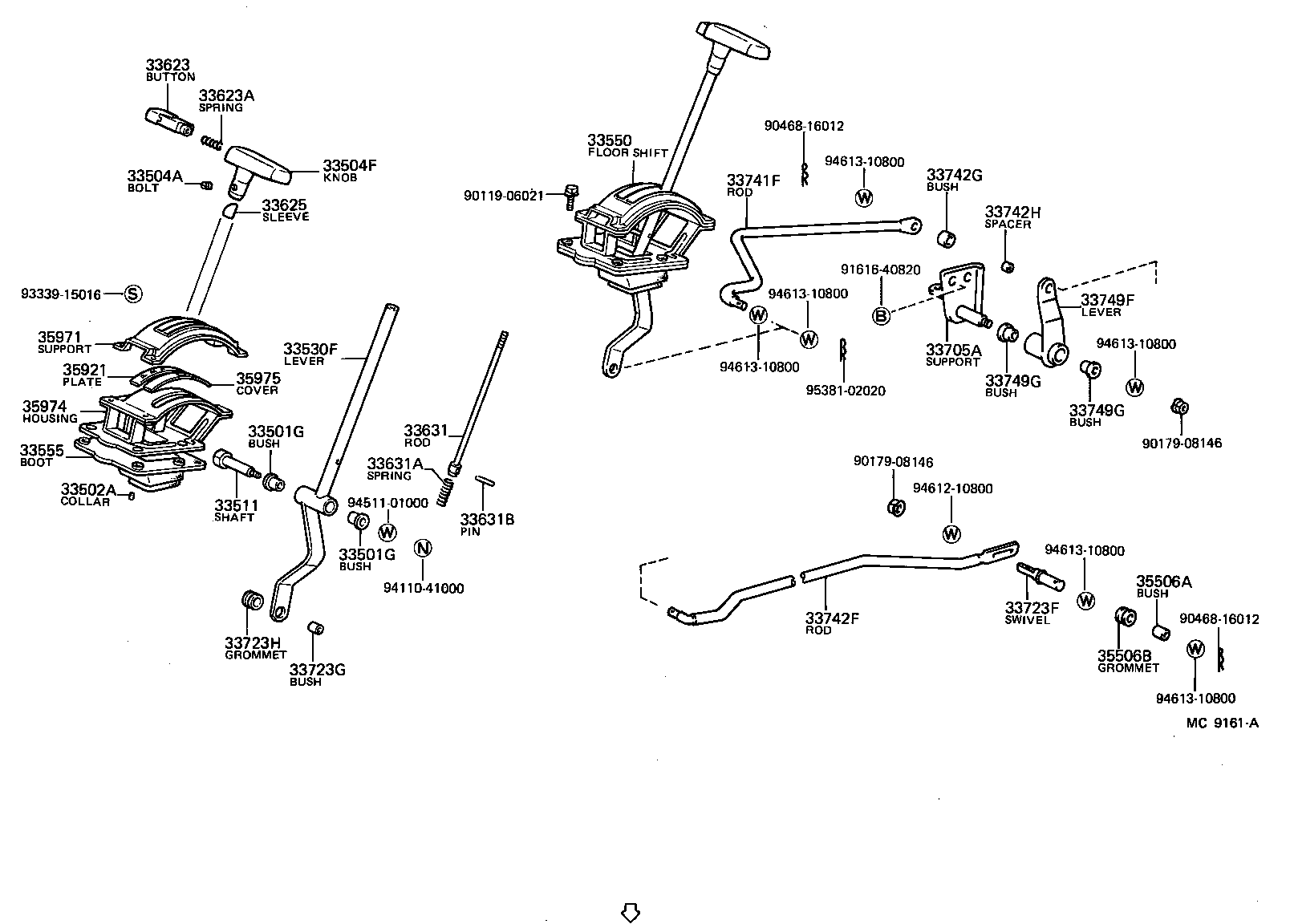  LITE TOWNACE TRUCK |  SHIFT LEVER RETAINER