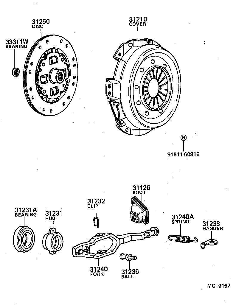  LITE TOWNACE TRUCK |  CLUTCH RELEASE FORK