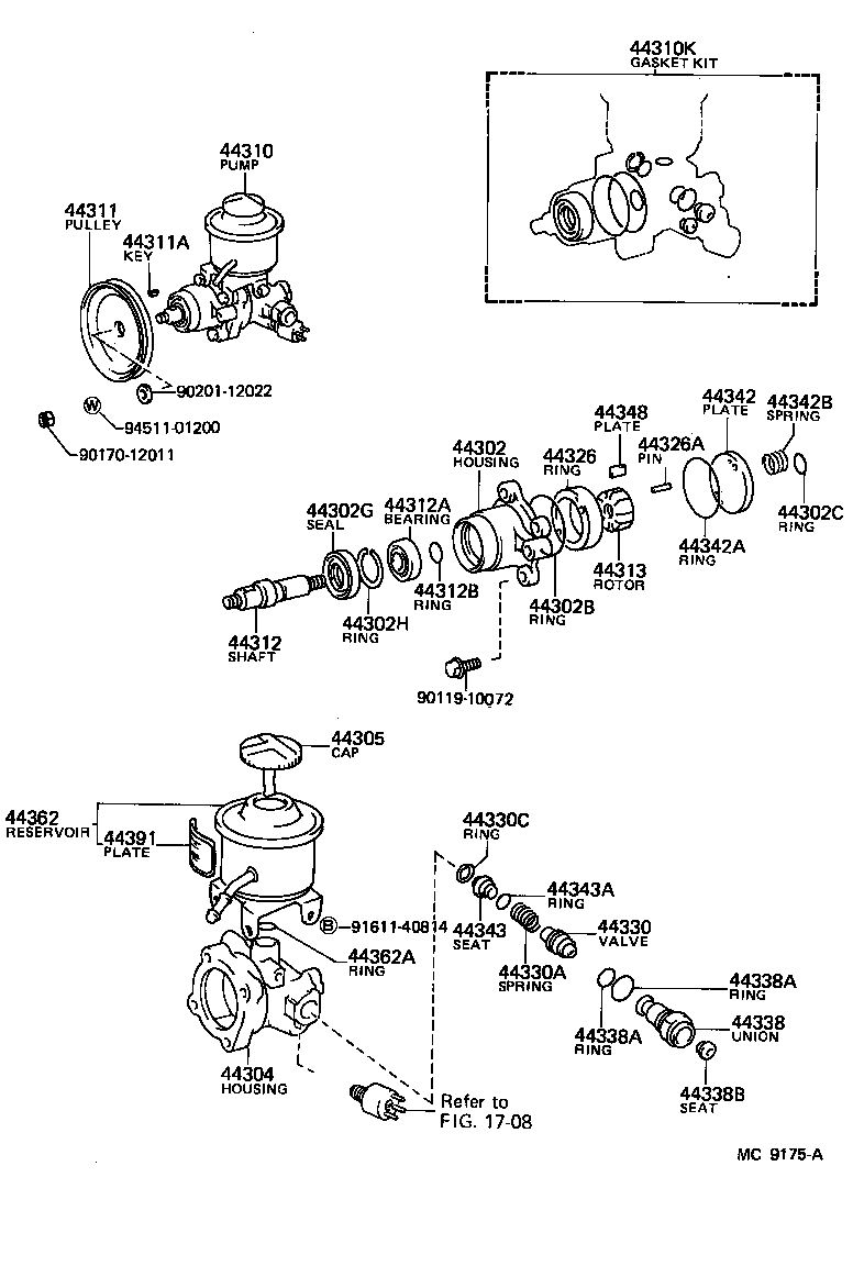  LITE TOWNACE TRUCK |  VANE PUMP RESERVOIR POWER STEERING
