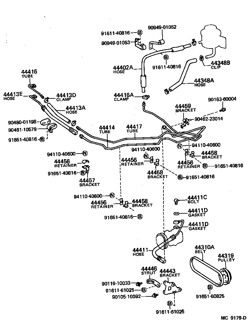  LITE TOWNACE TRUCK |  POWER STEERING TUBE