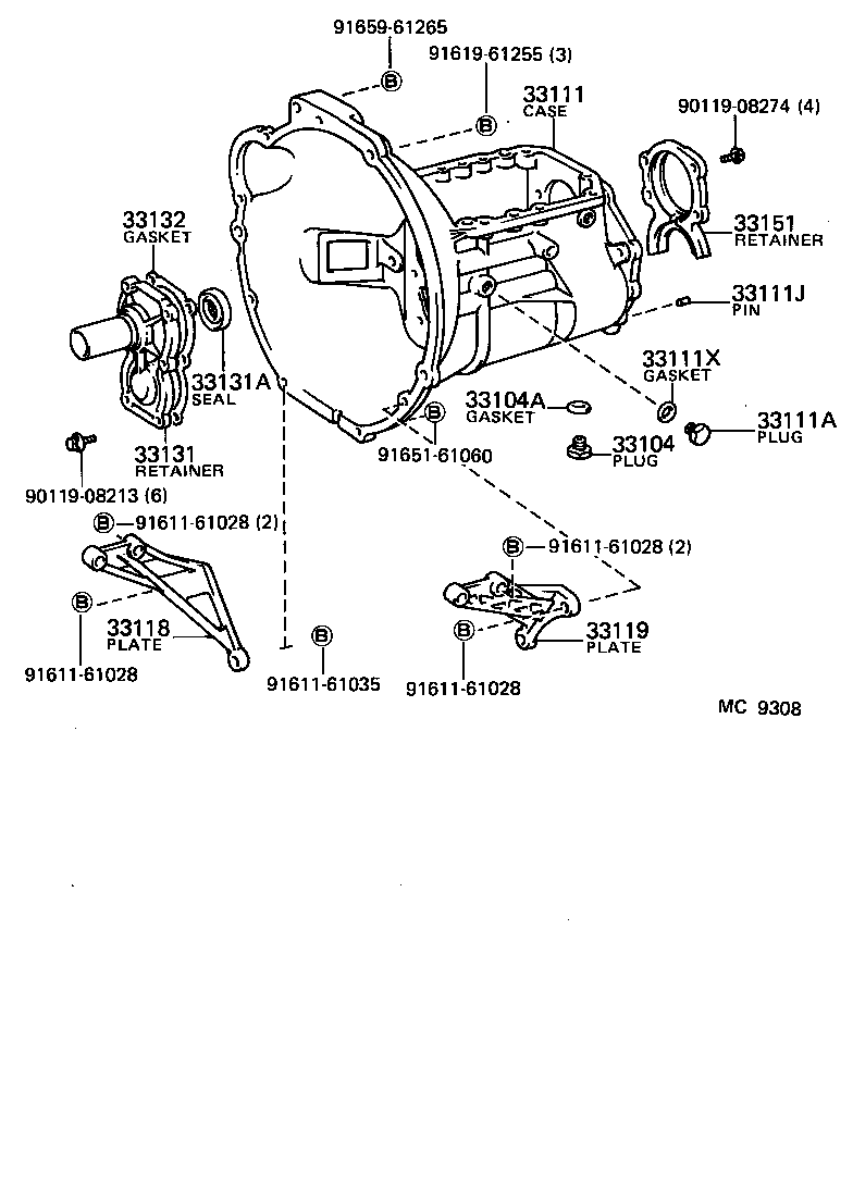  HIACE VAN WAGON |  CLUTCH HOUSING TRANSMISSION CASE MTM
