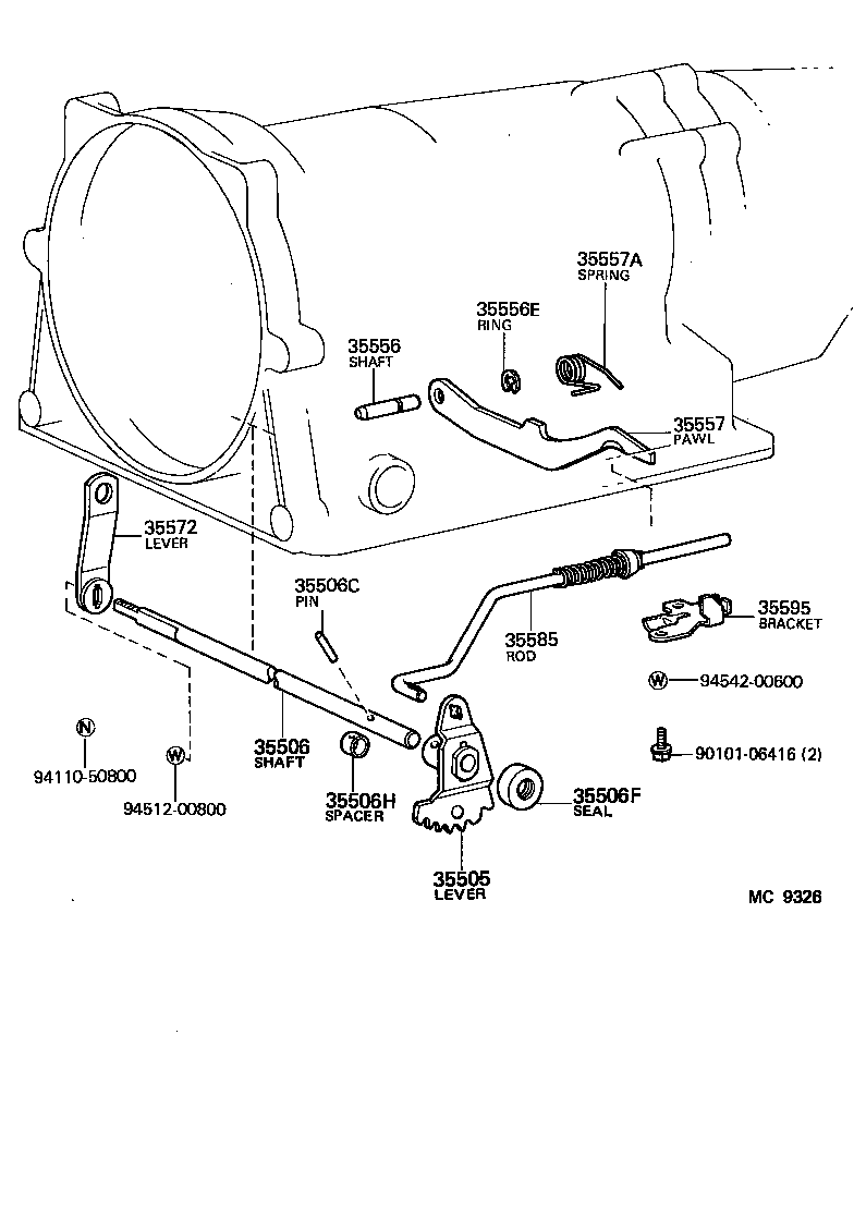  TOWN MASTERACE V WG |  THROTTLE LINK VALVE LEVER ATM