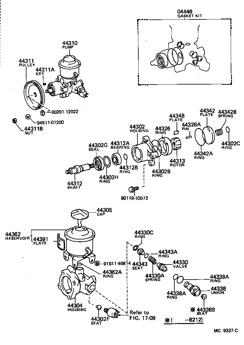  HIACE VAN WAGON |  VANE PUMP RESERVOIR POWER STEERING