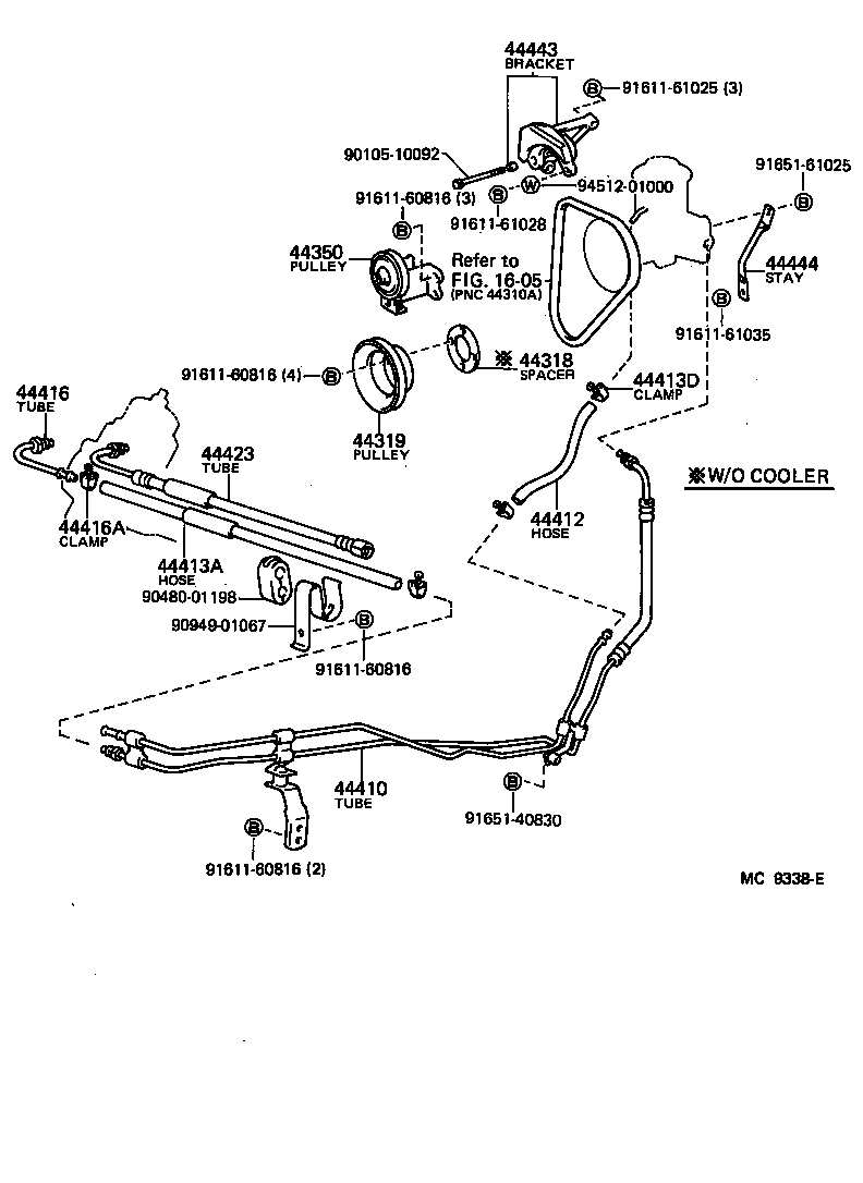  HIACE VAN WAGON |  POWER STEERING TUBE