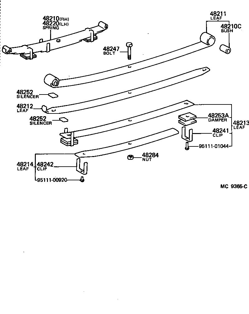  HIACE VAN WAGON |  REAR SPRING SHOCK ABSORBER