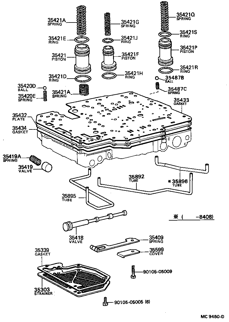  TOWN MASTERACE V WG |  VALVE BODY OIL STRAINER ATM
