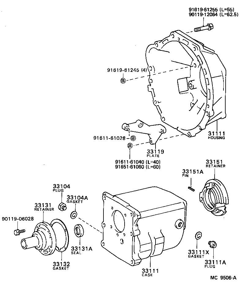  LITE TOWNACE TRUCK |  CLUTCH HOUSING TRANSMISSION CASE MTM