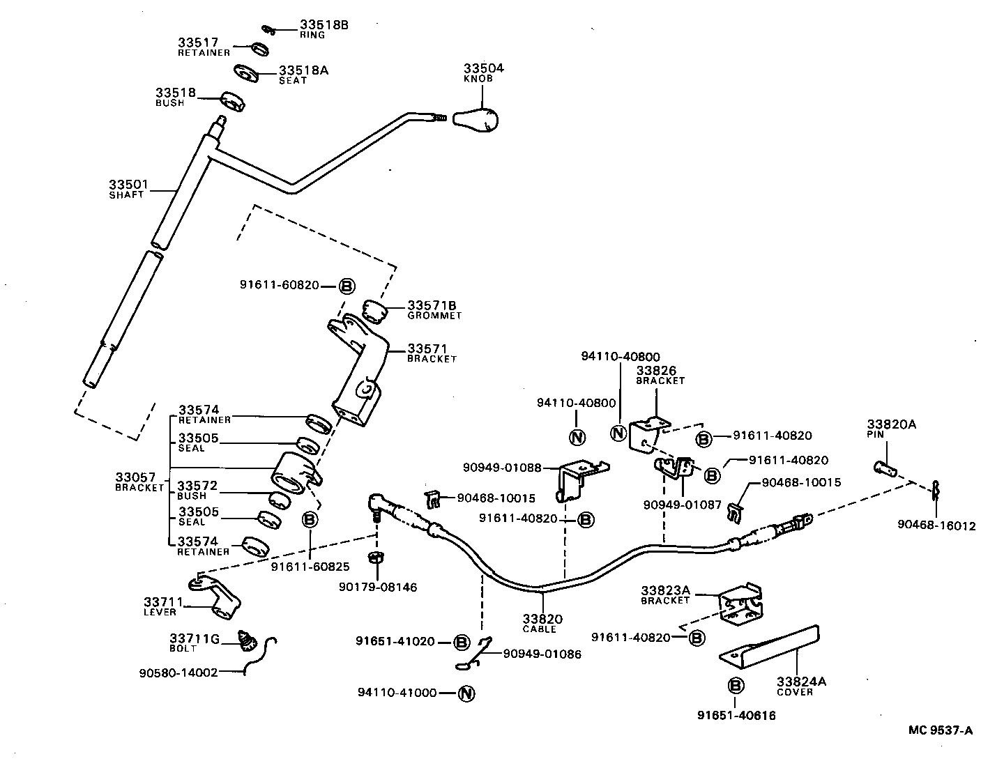  DYNA |  CONTROL SHAFT CROSSSHAFT