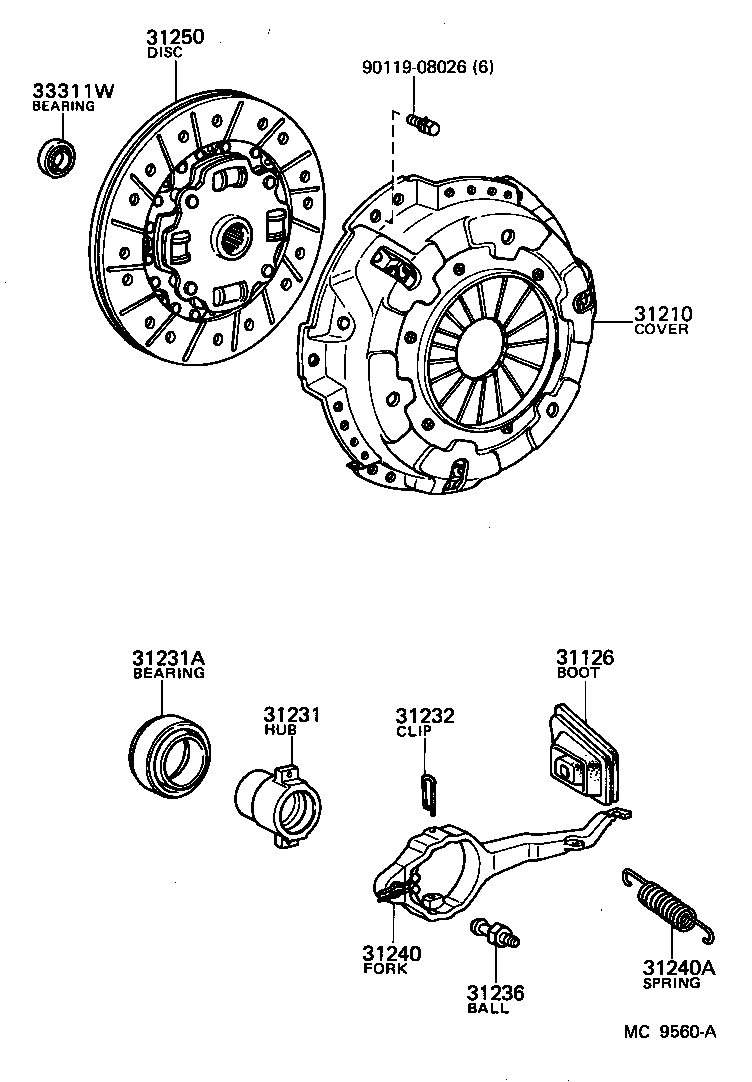  SPRINTER TRUENO |  CLUTCH RELEASE FORK