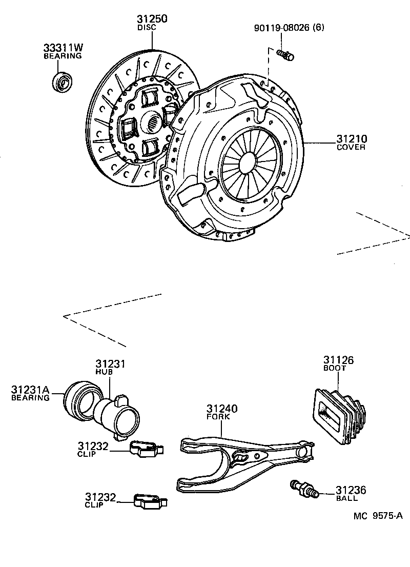  SPRINTER TRUENO |  CLUTCH RELEASE FORK