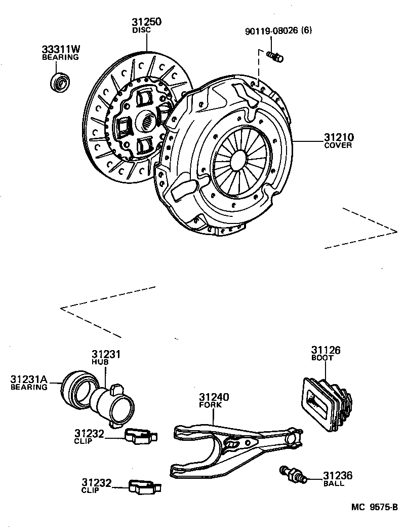  CARINA FR |  CLUTCH RELEASE FORK