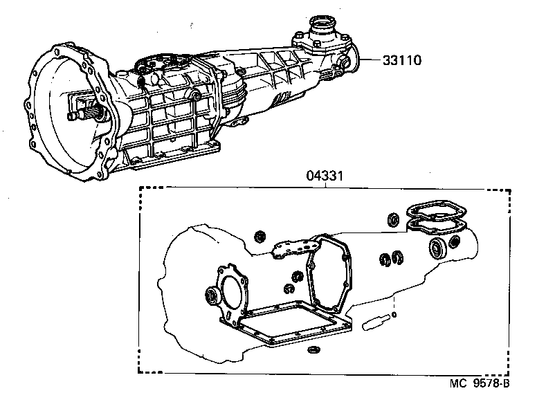 SPRINTER TRUENO |  TRANSAXLE OR TRANSMISSION ASSY GASKET KIT MTM