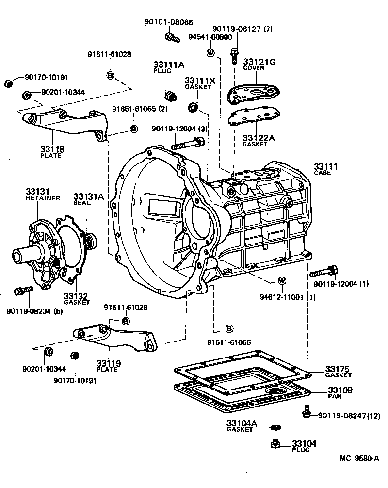  SPRINTER TRUENO |  CLUTCH HOUSING TRANSMISSION CASE MTM