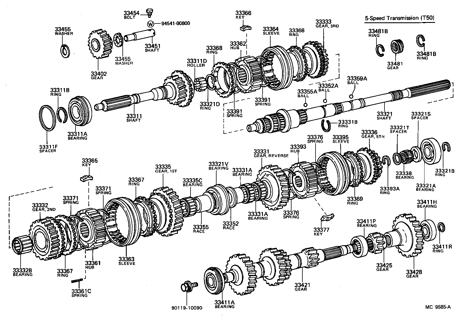  SPRINTER TRUENO |  TRANSMISSION GEAR MTM