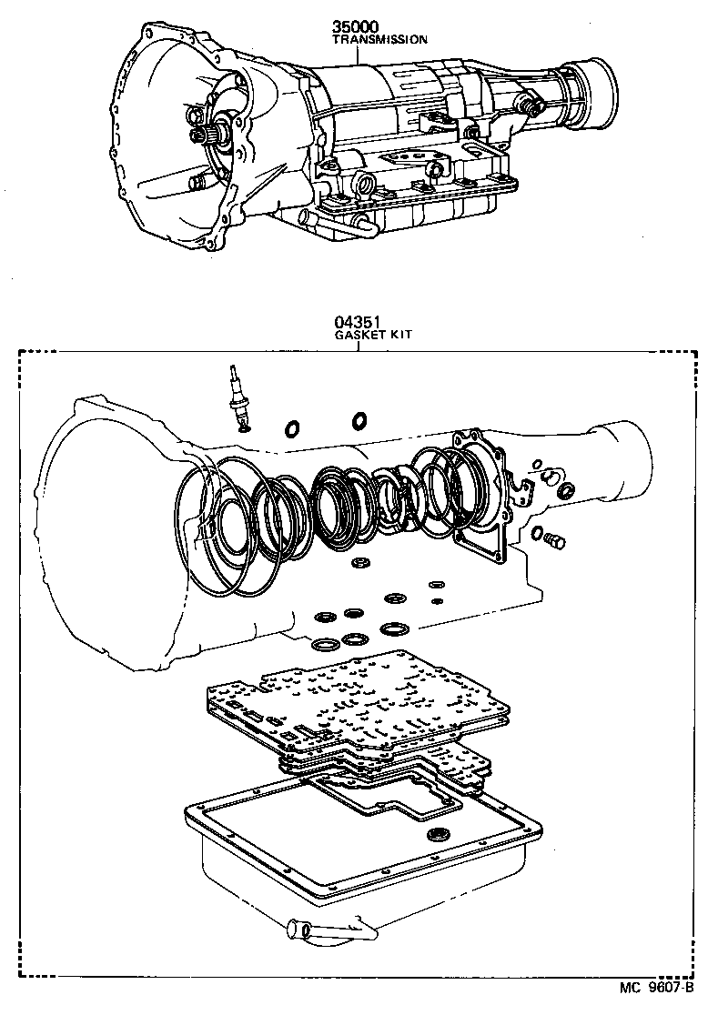  SPRINTER TRUENO |  TRANSAXLE OR TRANSMISSION ASSY GASKET KIT ATM
