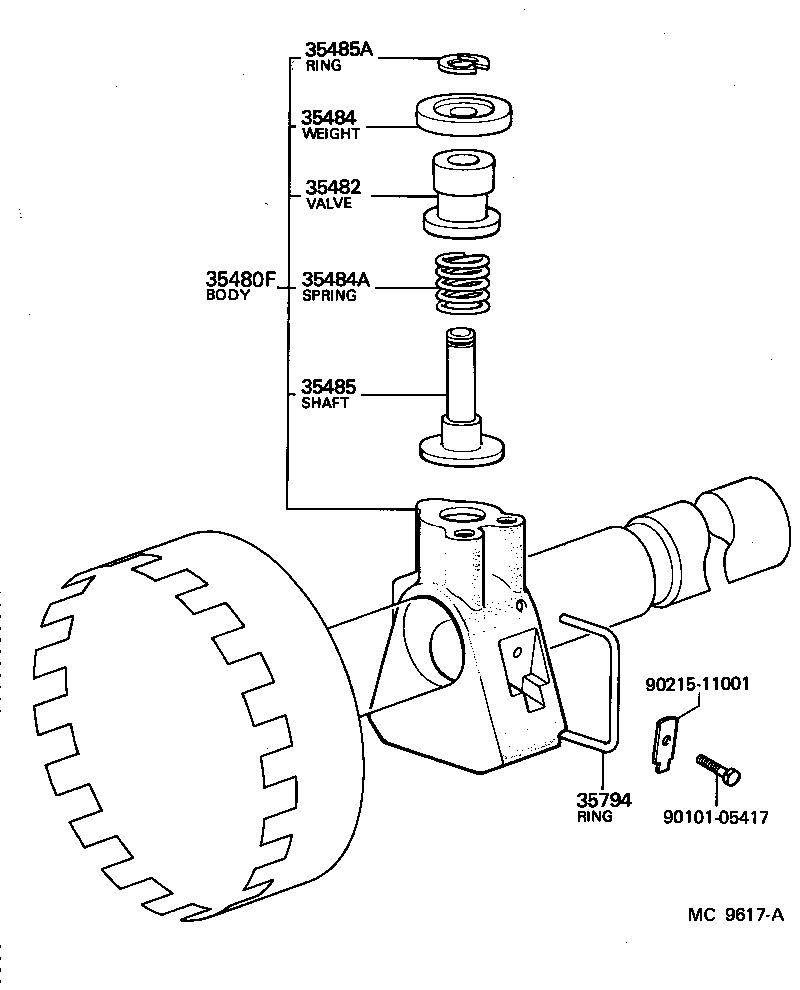  SPRINTER TRUENO |  REAR OIL PUMP GOVERNOR ATM