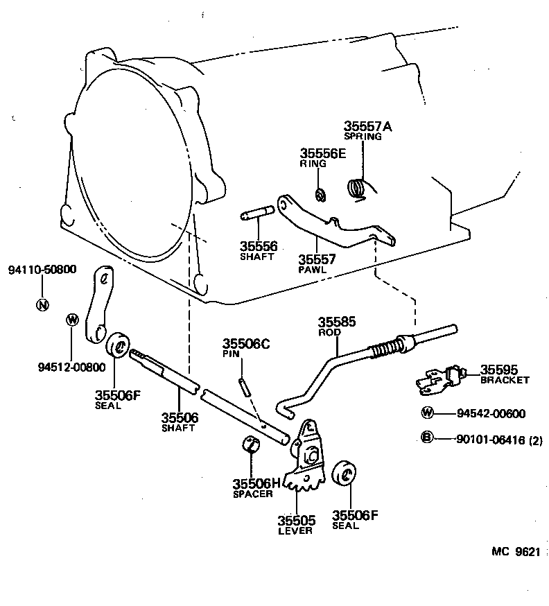  SPRINTER TRUENO |  THROTTLE LINK VALVE LEVER ATM