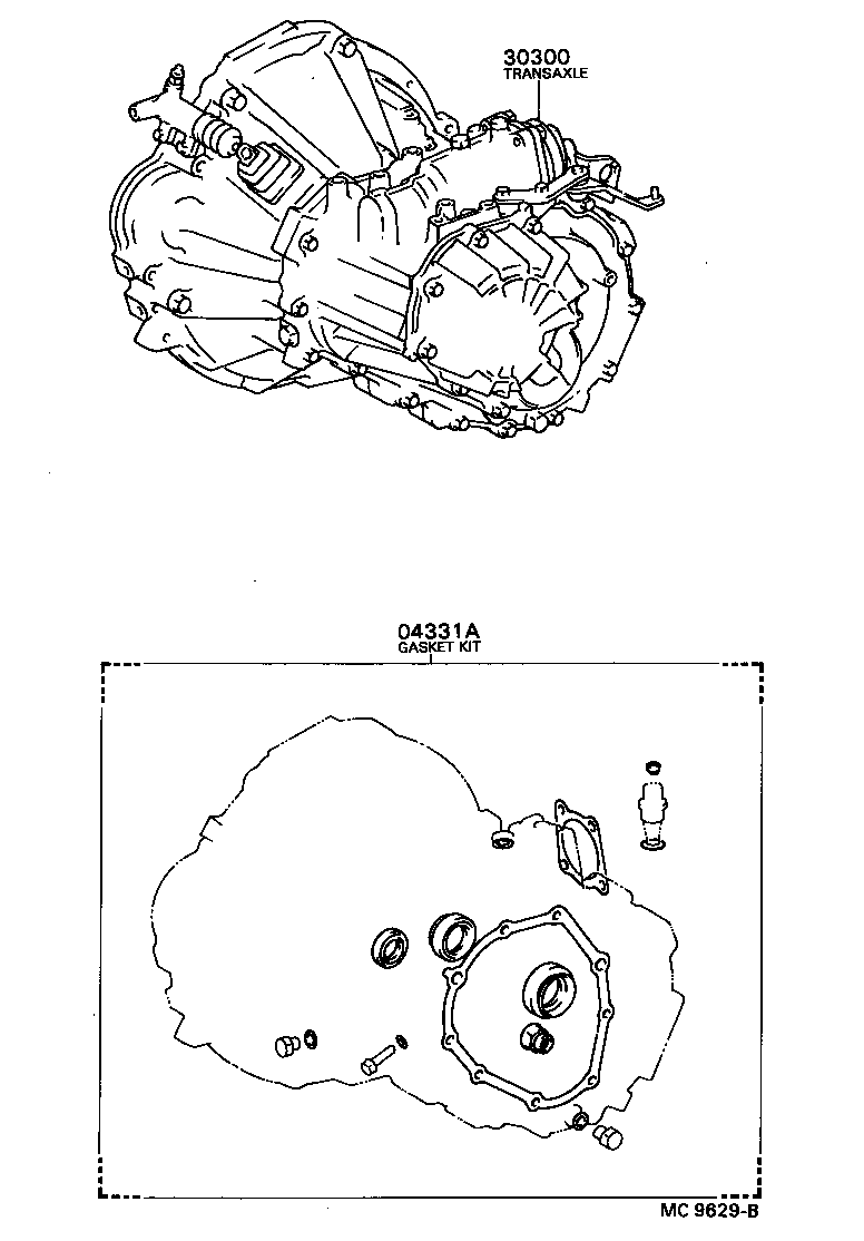  CELICA |  TRANSAXLE OR TRANSMISSION ASSY GASKET KIT MTM