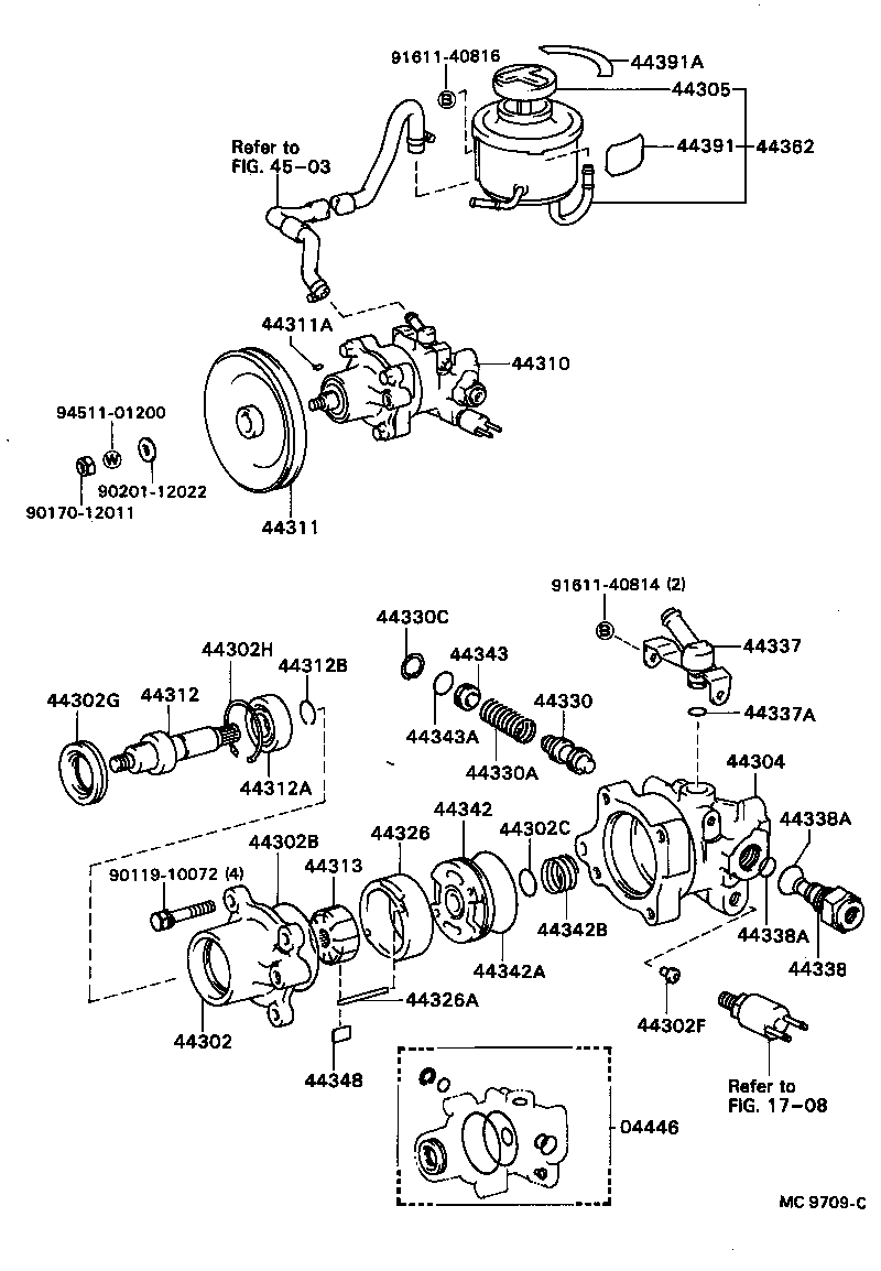  TOWN MASTERACE V WG |  VANE PUMP RESERVOIR POWER STEERING