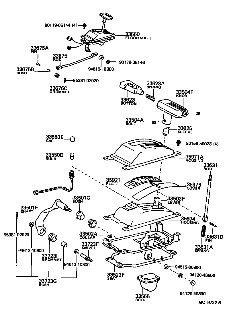  SPRINTER TRUENO |  SHIFT LEVER RETAINER