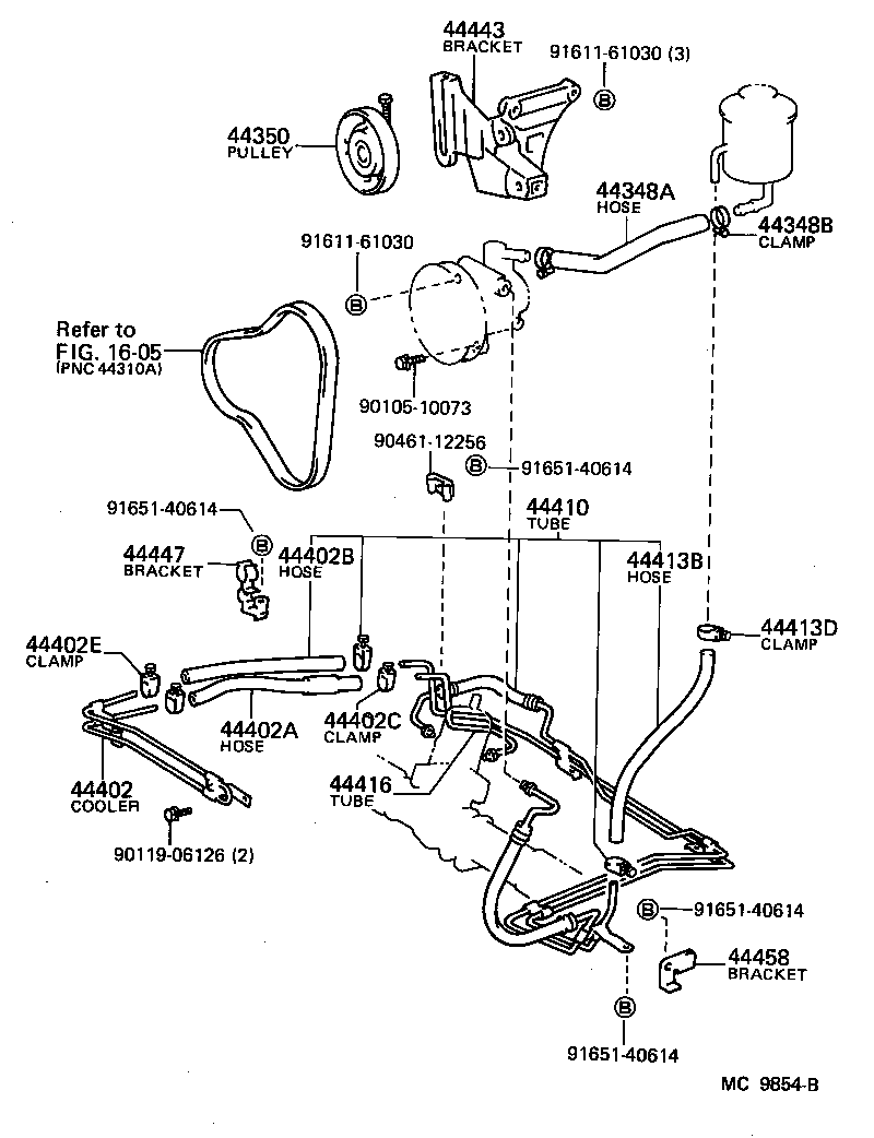  CARINA FR |  POWER STEERING TUBE