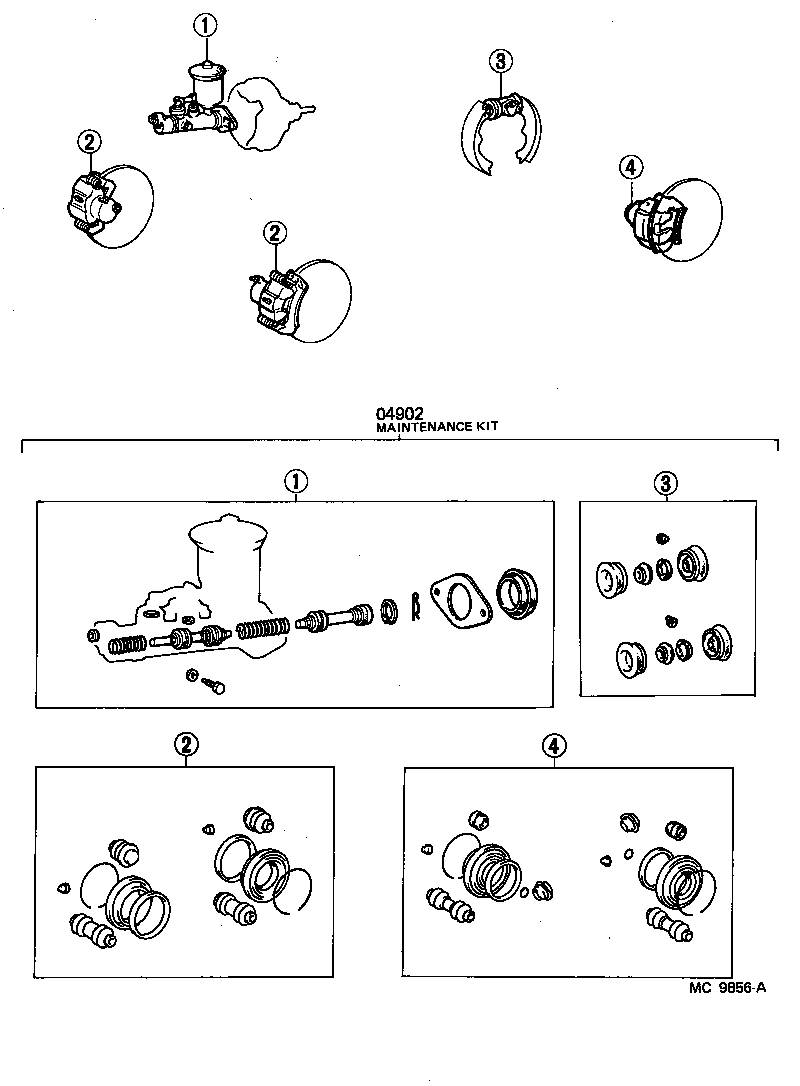  SPRINTER TRUENO |  BRAKE MAINTENANCE KIT