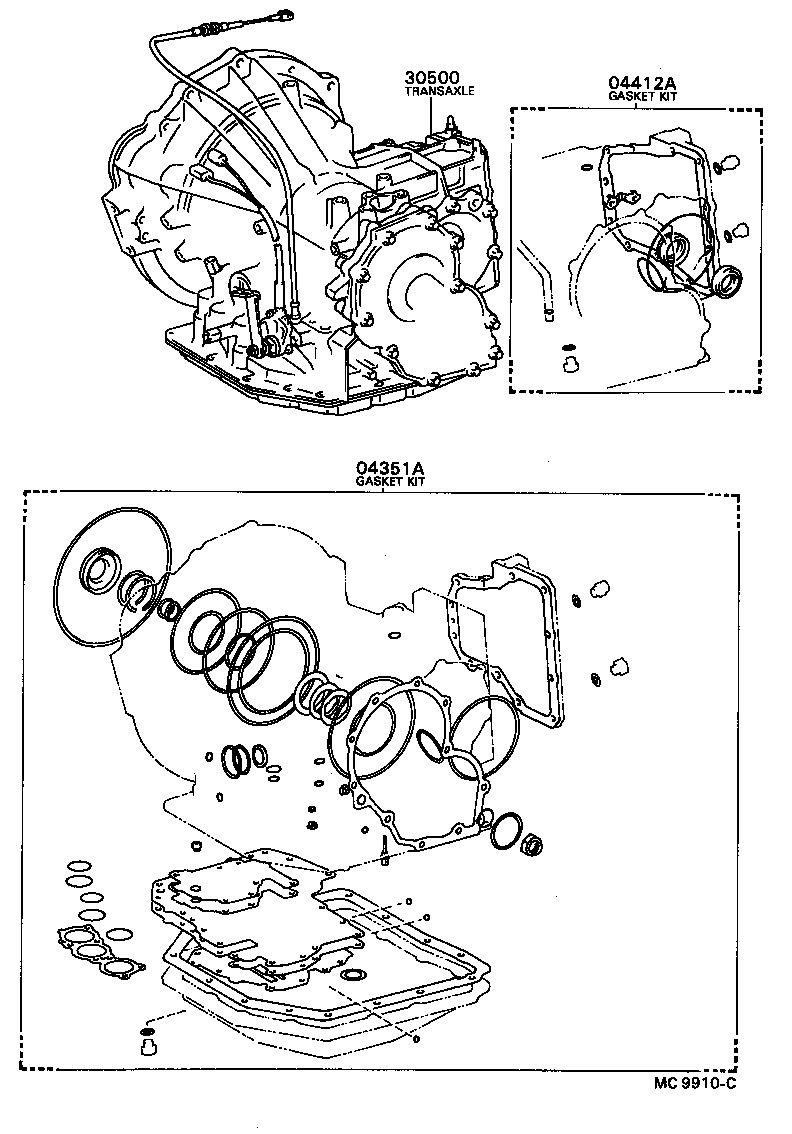  CARINA FF |  TRANSAXLE OR TRANSMISSION ASSY GASKET KIT ATM