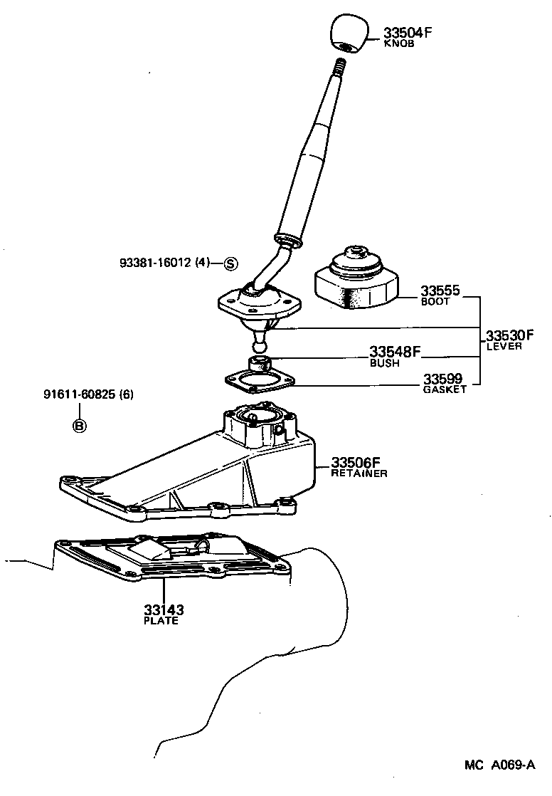  CROWN |  SHIFT LEVER RETAINER