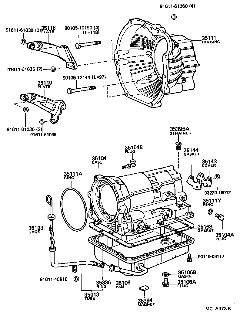  CROWN |  TRANSMISSION CASE OIL PAN ATM